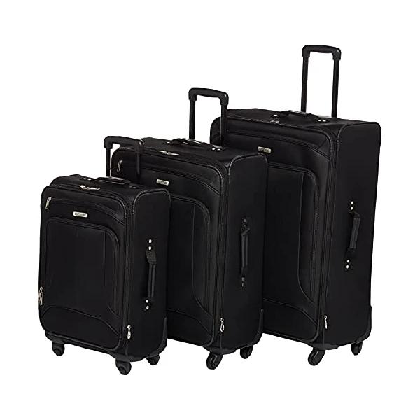 American Tourister 3 Piece Softside Luggage With Spinner Wheels