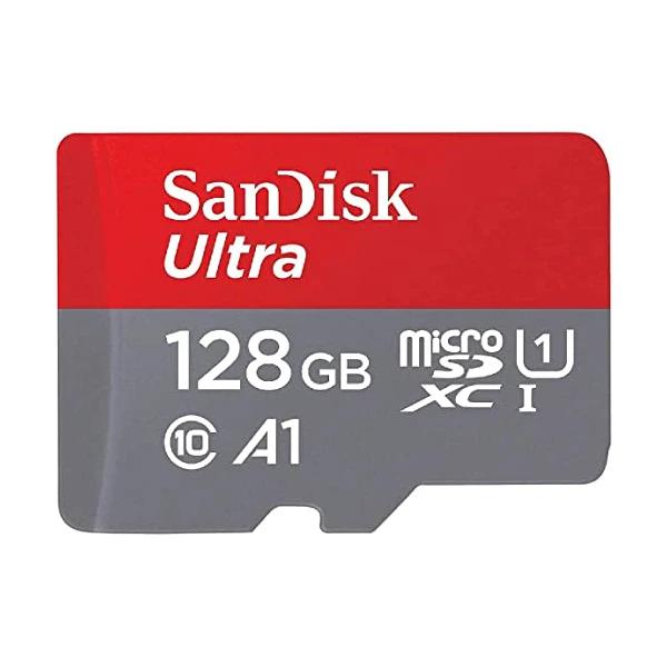 SanDisk 128GB Ultra microSDXC UHS-I Memory Card w/ Adapter