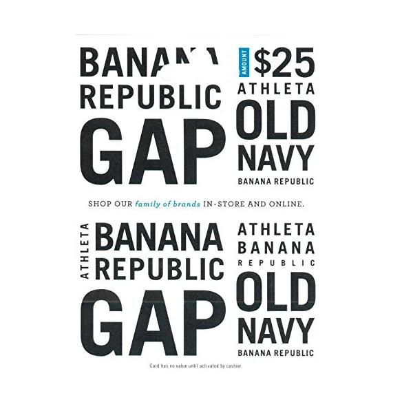Gap Options (Multibrand) $25 Gift Card