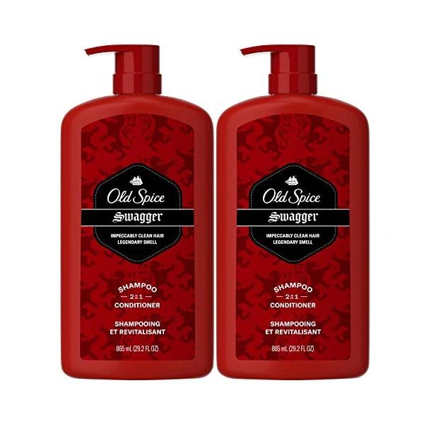Old Spice Swagger 2-in-1 Shampoo and Conditioner for Men (Twin Pack, 29.2 Oz Each)