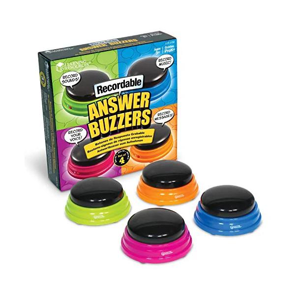 Learning Resources Recordable Answer Buzzers, Personalized Sound Buzzer