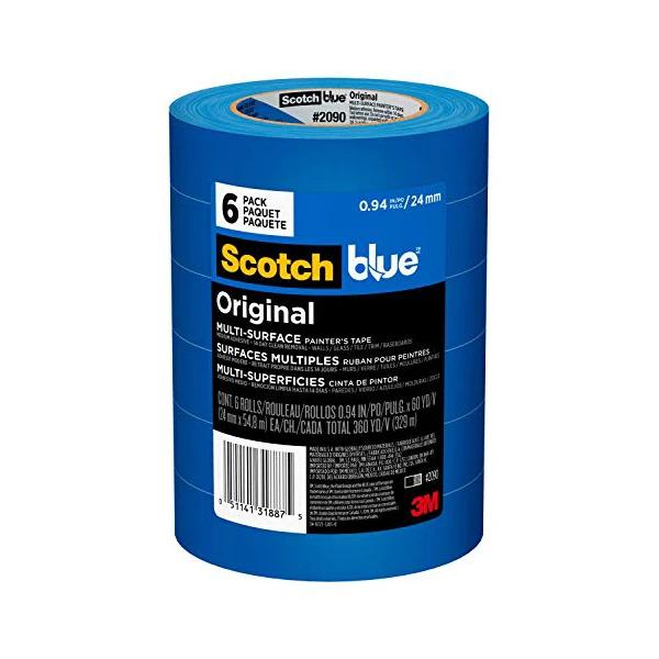 ScotchBlue Original Muti-Surface Painters Tape 60-Yard Roll 6-Pack