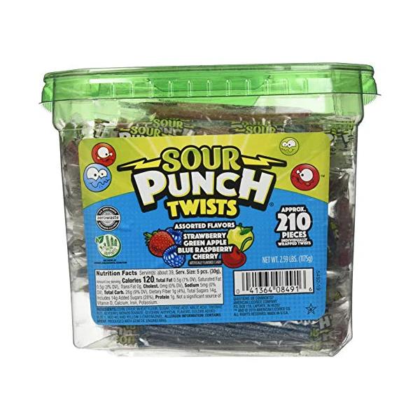 210 Individually Wrapped Sour Punch Twists