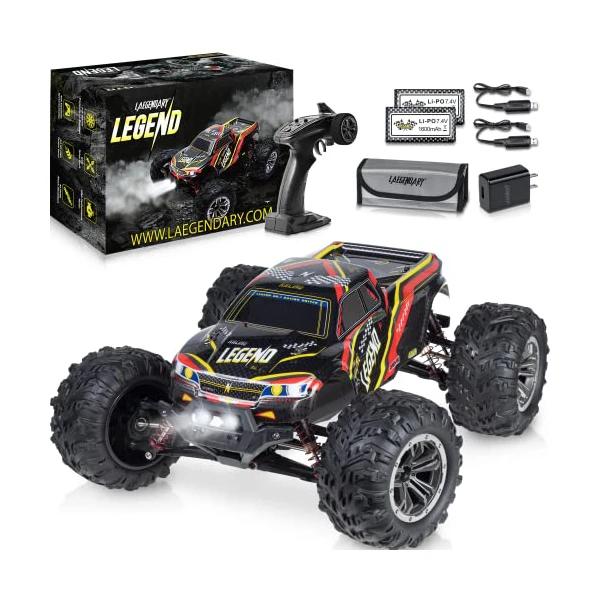 Scale Large RC Cars - Boys Remote Control Car 4x4 Off Road Monster Truck Electric