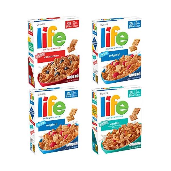 4 Boxes Of Life Breakfast Cereal Variety Pack