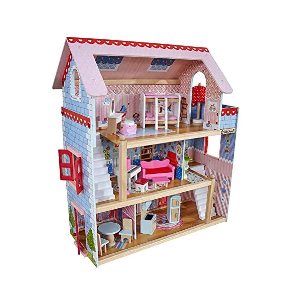 KidKraft Chelsea Doll Cottage Wooden Dollhouse with 16 Accessories