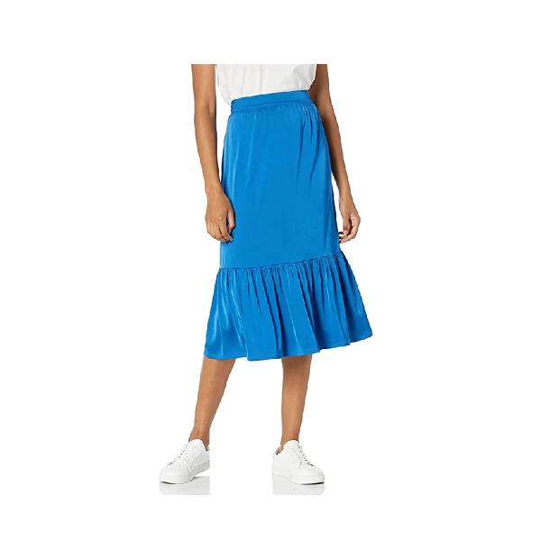 Women's Silky Stretch Pull-On Midi Skirt