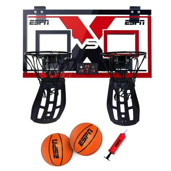 ESPN 2-Player 23 inch Foldable Bounce Back Over the Door Basketball Game