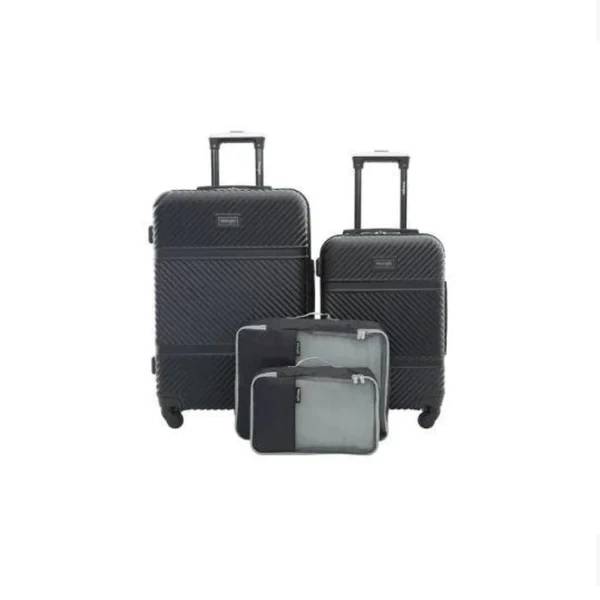 Wrangler 4 Pc Hardside Spinner Luggage Set (4 Colors)