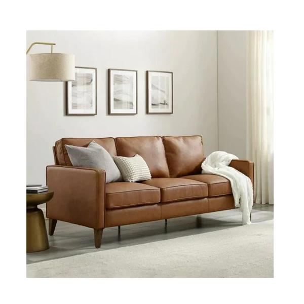 Jianna Faux Leather Sofa (2 Colors)