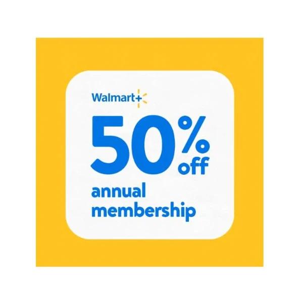 50% Off Walmart Annual Membership