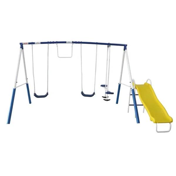 Recreation Play All Day Metal Swing Set