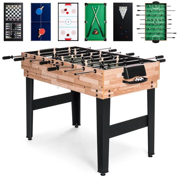 Best Choice Products 2x4ft 10-in-1 Combo Game Table Set