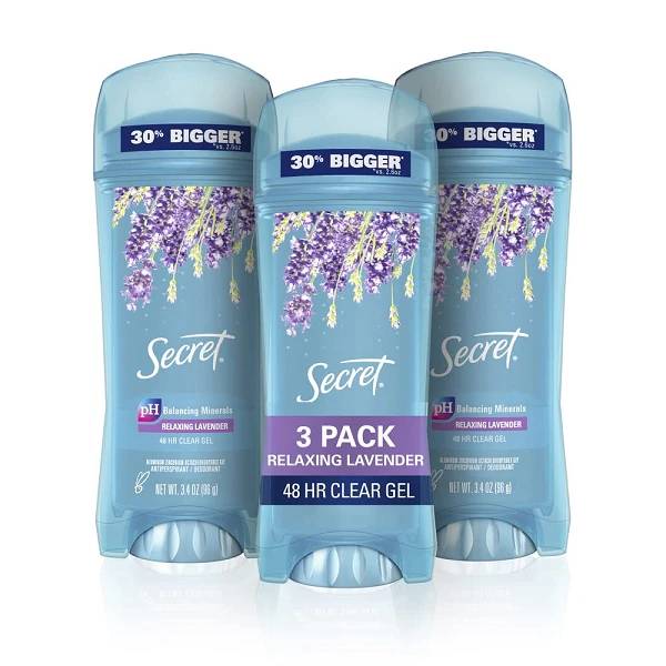 Secret Antiperspirant and Deodorant for Women - 3 Pack