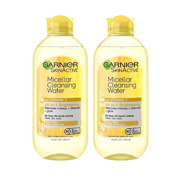 Garnier SkinActive Micellar Cleansing Water with Vitamin C - 2 Count