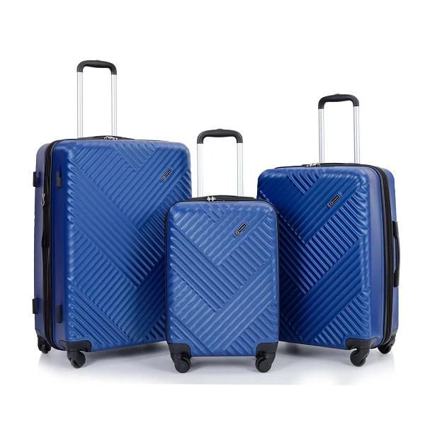 Travelhouse 3 Piece Luggage Set Hardshell Expandable Lightweight Suitcase