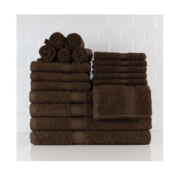 Solid 18-Piece Bath Towel Set