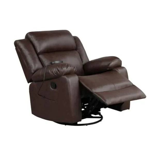 Manual Swivel Recliner with Massage and Heat