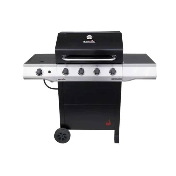 Char-Broil Performance 4-Burner Liquid Propane, Cart-Style Outdoor Gas Grill- Black