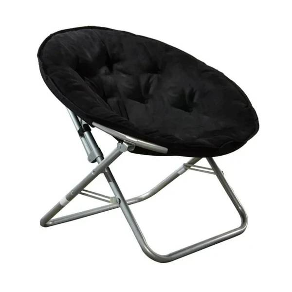 Mainstays Faux Fur Folding Saucer Chair (3 Colors)