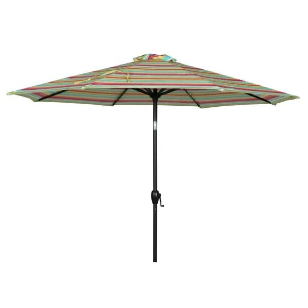 Mainstays 9ft Round Outdoor Tilting Market Patio Umbrella w/ Crank