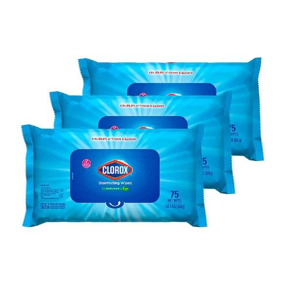 Clorox Disinfecting Wipes Pack of 3